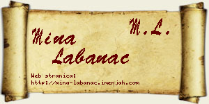 Mina Labanac vizit kartica